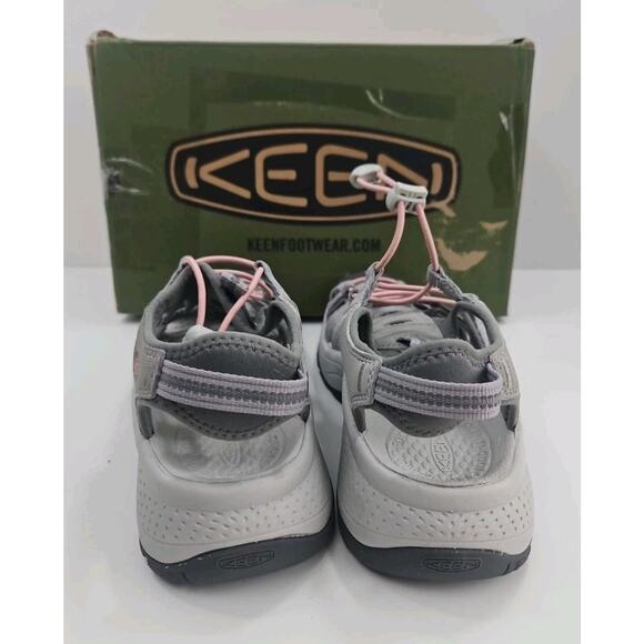 Keen US 7 Astoria West Womens Grey Coral Pink Closed Toe Trail Sandals - Picture 6 of 7